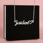 Personalized Heart Name Necklace - Personalized Necklace - vo•hn
