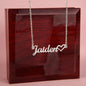 Personalized Heart Name Necklace - Personalized Necklace - vo•hn