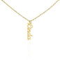 Multi Name Vertical - Personalized Name Necklace - 1 Name / 18K Yellow Gold Finish / Standard Box - Jewelry