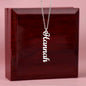Multi Name Vertical - Personalized Name Necklace - 1 Name / Polished Stainless Steel / Luxury Box - Jewelry