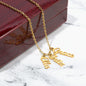 Multi Name Vertical - Personalized Name Necklace - 3 Names / 18K Yellow Gold Finish / Luxury Box - Jewelry