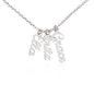Multi Name Vertical - Personalized Name Necklace - 3 Names / Polished Stainless Steel / Standard Box - Jewelry