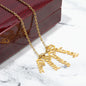 Multi Name Vertical - Personalized Name Necklace - 4 Names / 18K Yellow Gold Finish / Luxury Box - Jewelry