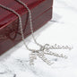 Multi Name Vertical - Personalized Name Necklace - 4 Names / Polished Stainless Steel / Luxury Box - Jewelry