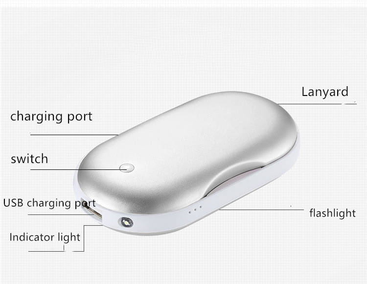 CozyClutch 2-in-1 Rechargeable Mini Hand Warmer & USB Power Bank