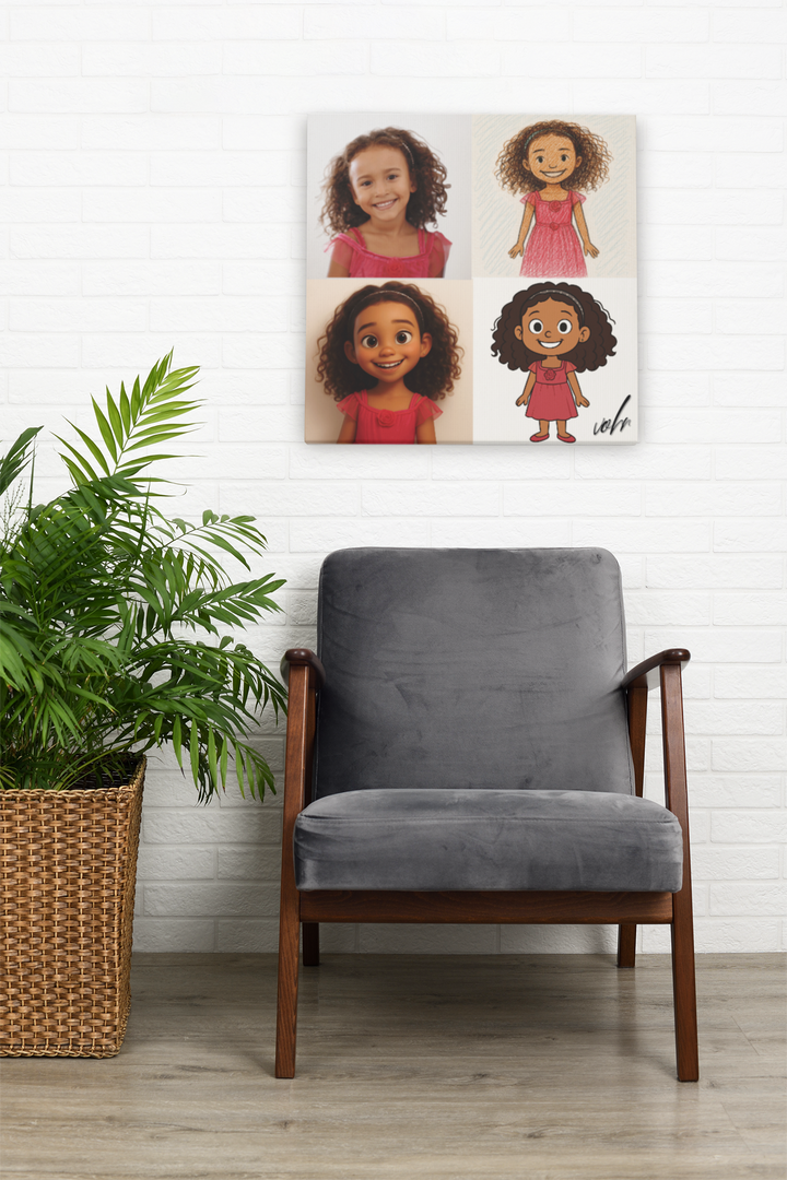Kids Print 2D-3D Art Wall Sticker - Artwork