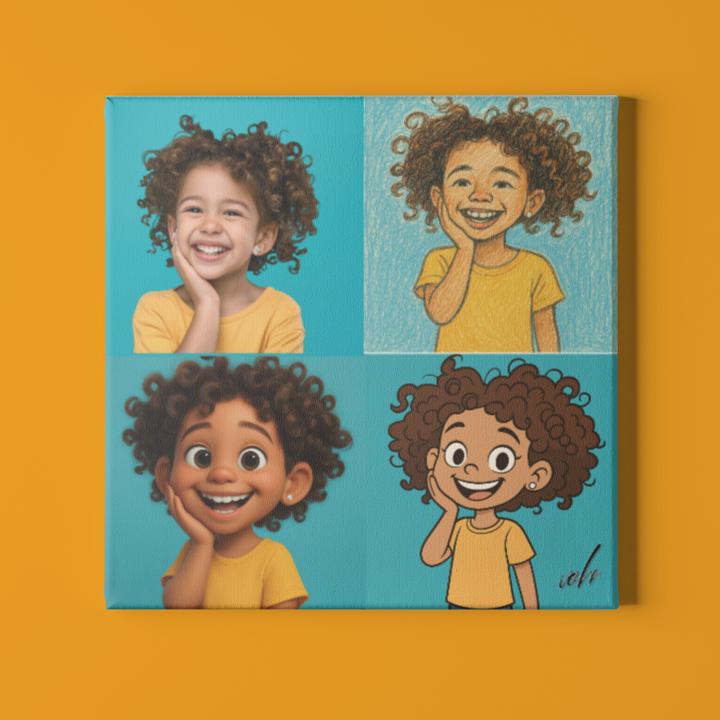 Kids Print 2D-3D Art Wall Sticker - Artwork