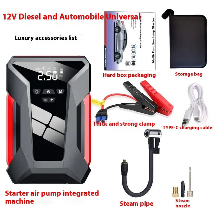 AutoMate 8-in-1 Car Power Bank 12V Emergency Start Tire Inflatable Machine - J16 Luxury / 39800