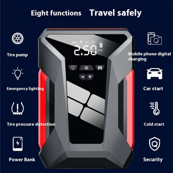 AutoMate 8-in-1 Car Power Bank 12V Emergency Start Tire Inflatable Machine - J16 Luxury / 39800