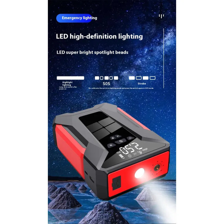 AutoMate 8-in-1 Car Power Bank 12V Emergency Start Tire Inflatable Machine - J16 Luxury / 39800