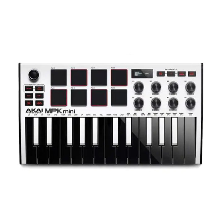 BeatCraft Mini Pro - 25-Key MIDI Powerhouse - White