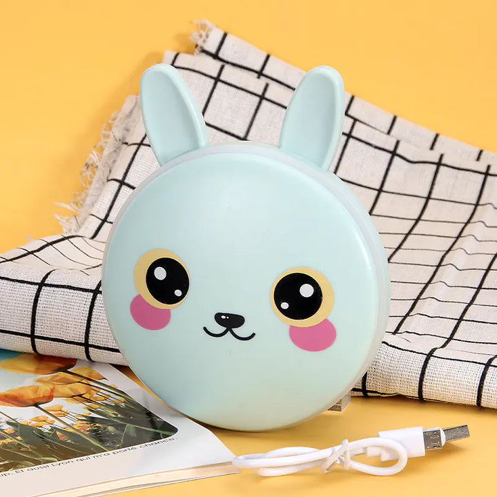 Bunny or Piggy Hug 2-in-1 Power Bank / Hand Warmer - Internet celebrity Small Fire Rabbit [blue] 8 hours fever