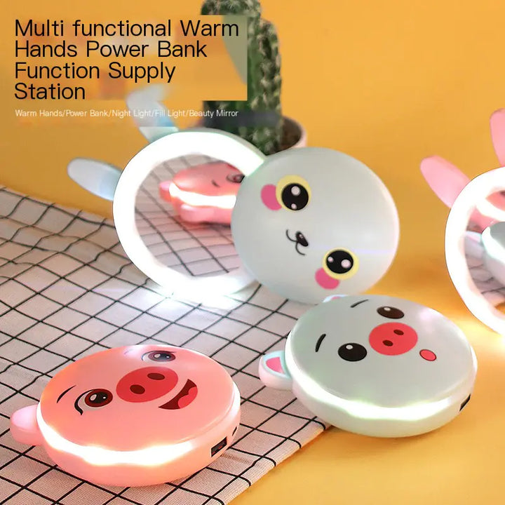 Bunny or Piggy Hug 2-in-1 Power Bank / Hand Warmer