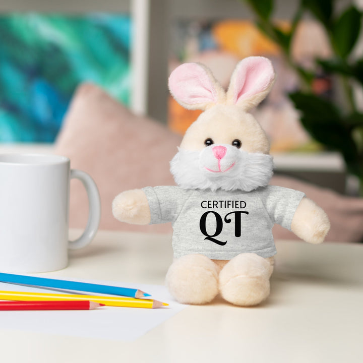Certified QT Stuffed Animal - Cuddly Plush Bear with Adorable Tee - Accessories