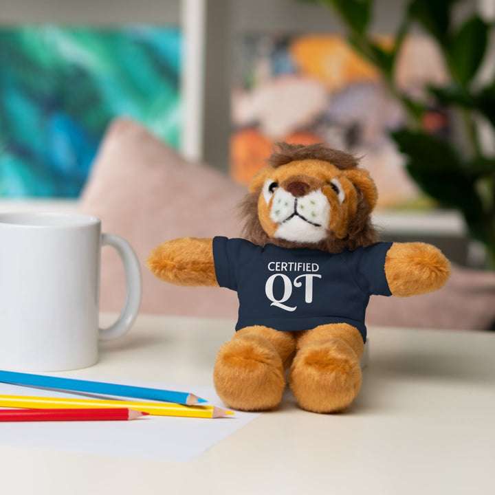 Certified QT Stuffed Animal - Cuddly Plush Bear with Adorable Tee - Accessories