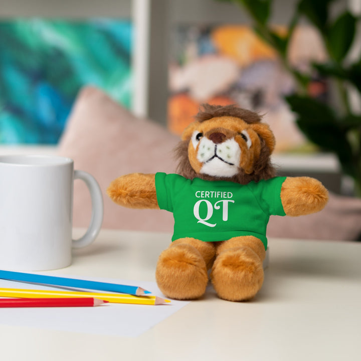 Certified QT Stuffed Animal - Cuddly Plush Bear with Adorable Tee - Accessories