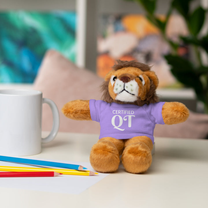 Certified QT Stuffed Animal - Cuddly Plush Bear with Adorable Tee - Accessories