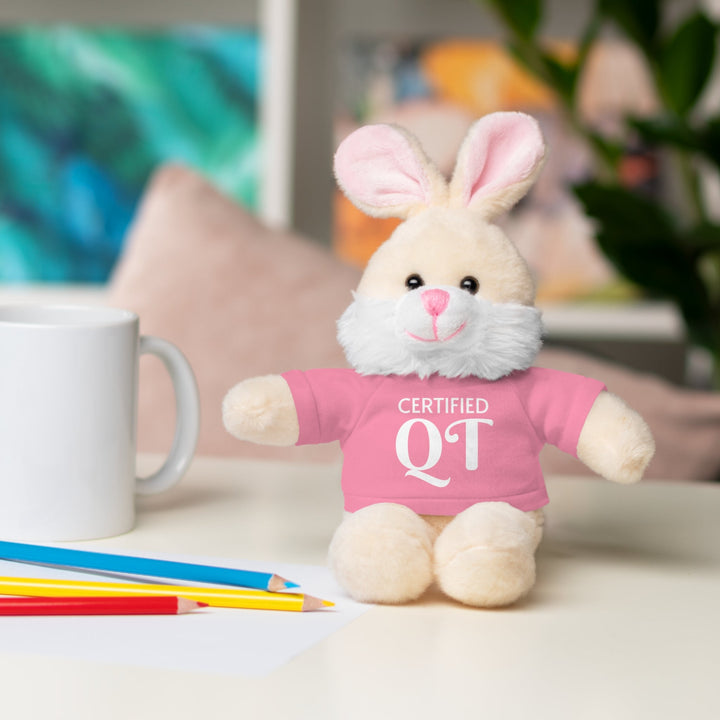 Certified QT Stuffed Animal - Cuddly Plush Bear with Adorable Tee - Accessories