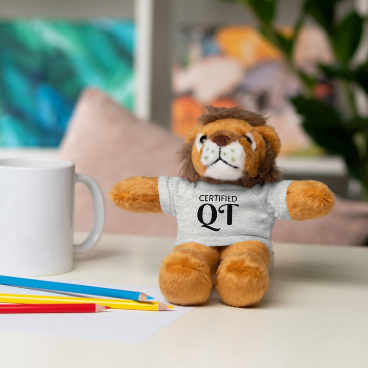Certified QT Stuffed Animal - Cuddly Plush Bear with Adorable Tee - Accessories