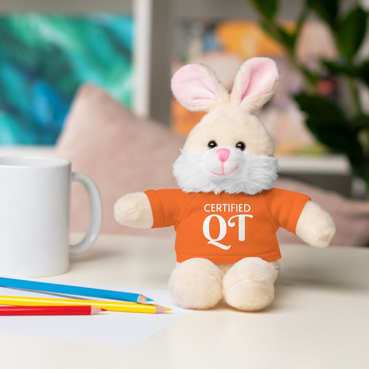 Certified QT Stuffed Animal - Cuddly Plush Bear with Adorable Tee - Accessories