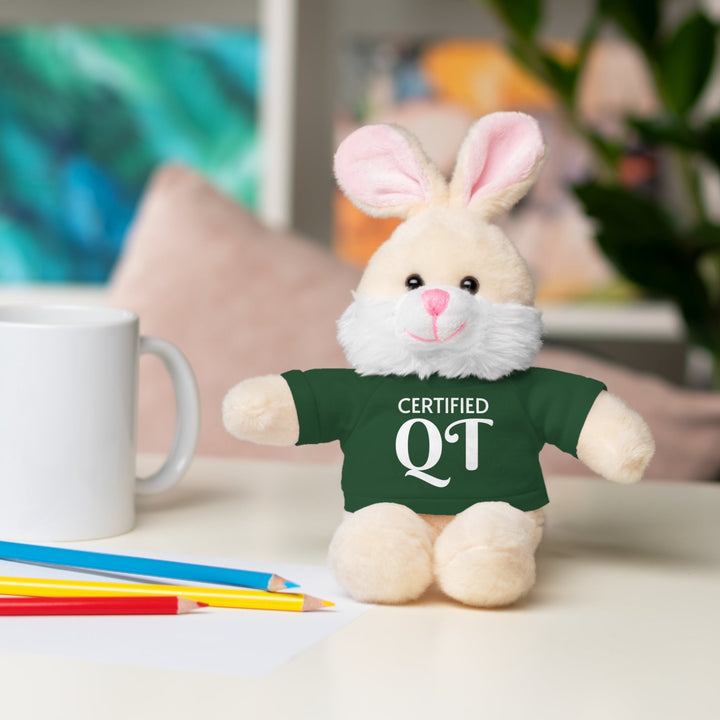 Certified QT Stuffed Animal - Cuddly Plush Bear with Adorable Tee - Accessories