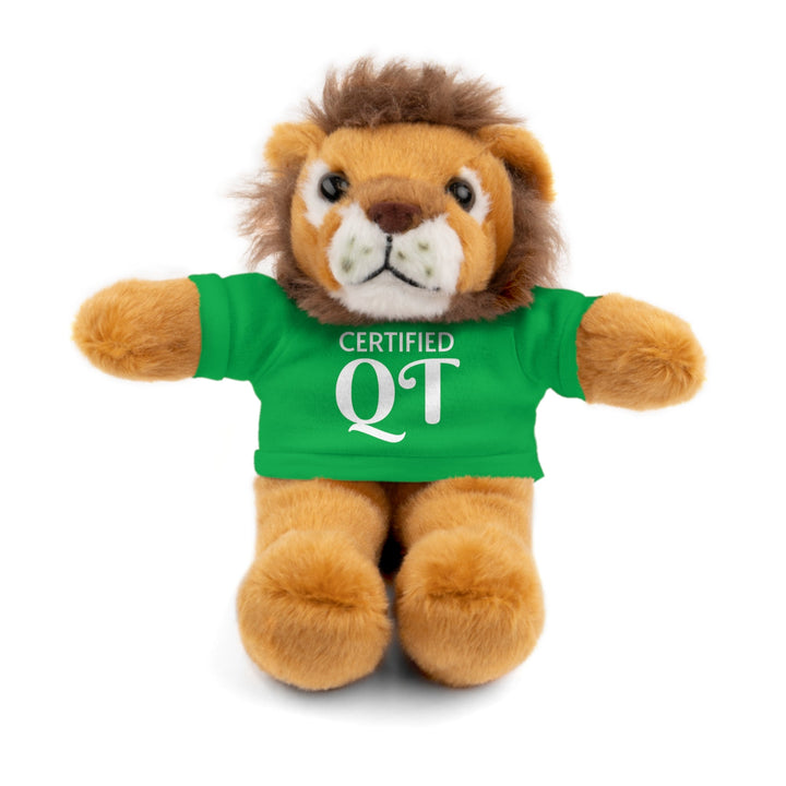 Certified QT Stuffed Animal - Cuddly Plush Bear with Adorable Tee - Irish Green / Lion / 8’’ - Accessories