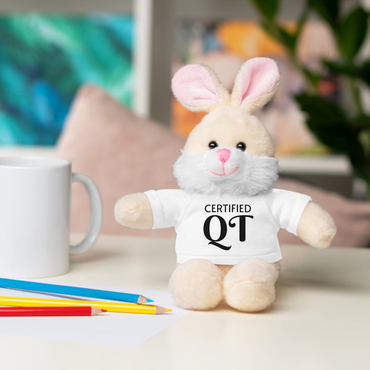 Certified QT Stuffed Animal - Cuddly Plush Bear with Adorable Tee - Accessories