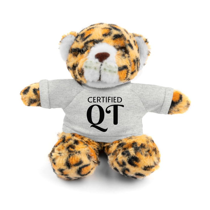 Certified QT Stuffed Animal - Cuddly Plush Bear with Adorable Tee - Accessories