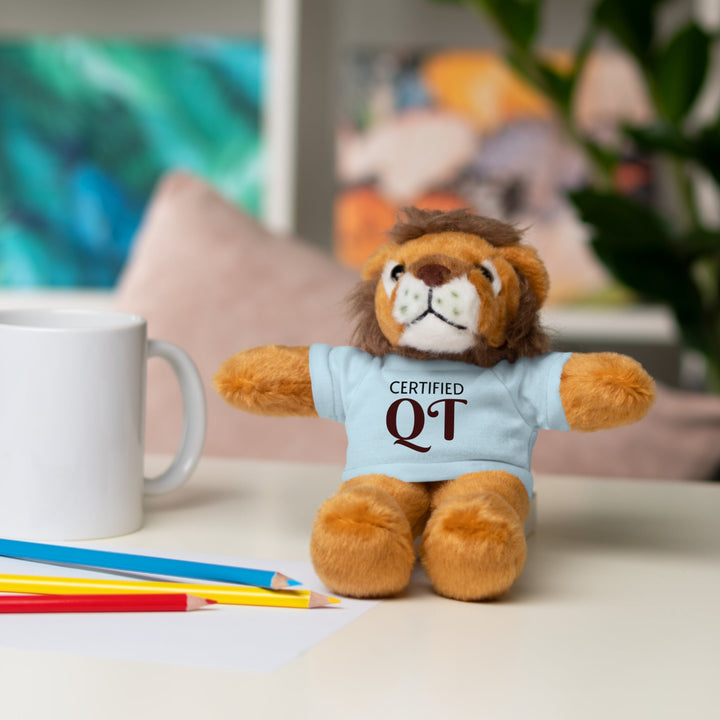 Certified QT Stuffed Animal - Cuddly Plush Bear with Adorable Tee - Accessories