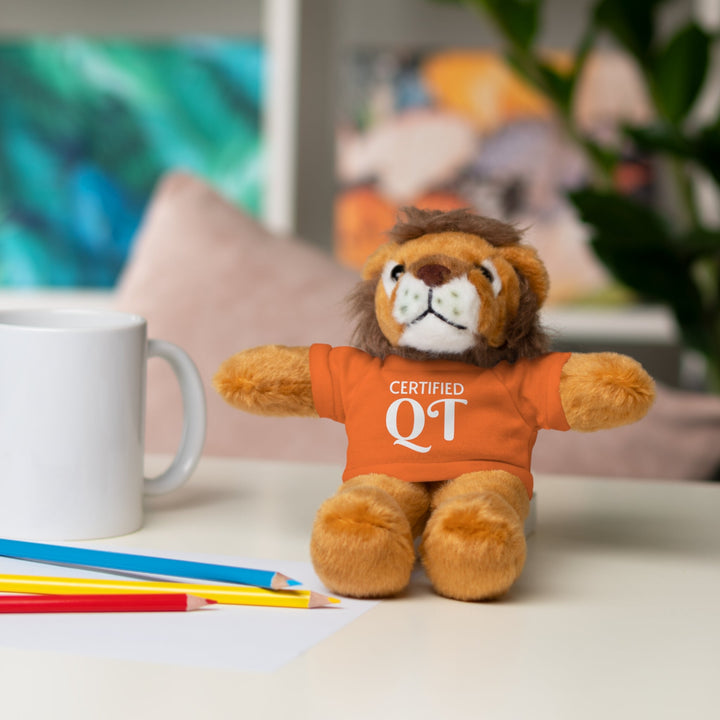 Certified QT Stuffed Animal - Cuddly Plush Bear with Adorable Tee - Accessories