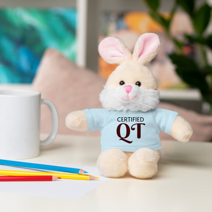 Certified QT Stuffed Animal - Cuddly Plush Bear with Adorable Tee - Accessories