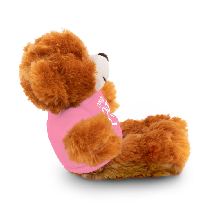 Certified QT Stuffed Animal - Cuddly Plush Bear with Adorable Tee - Accessories