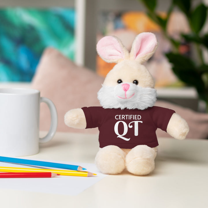 Certified QT Stuffed Animal - Cuddly Plush Bear with Adorable Tee - Accessories