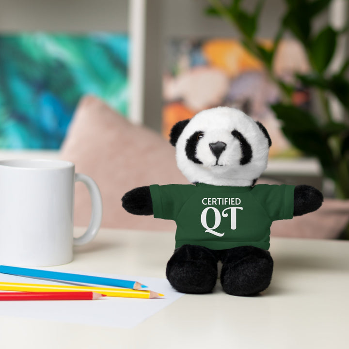 Certified QT Stuffed Animal - Cuddly Plush Bear with Adorable Tee - Accessories