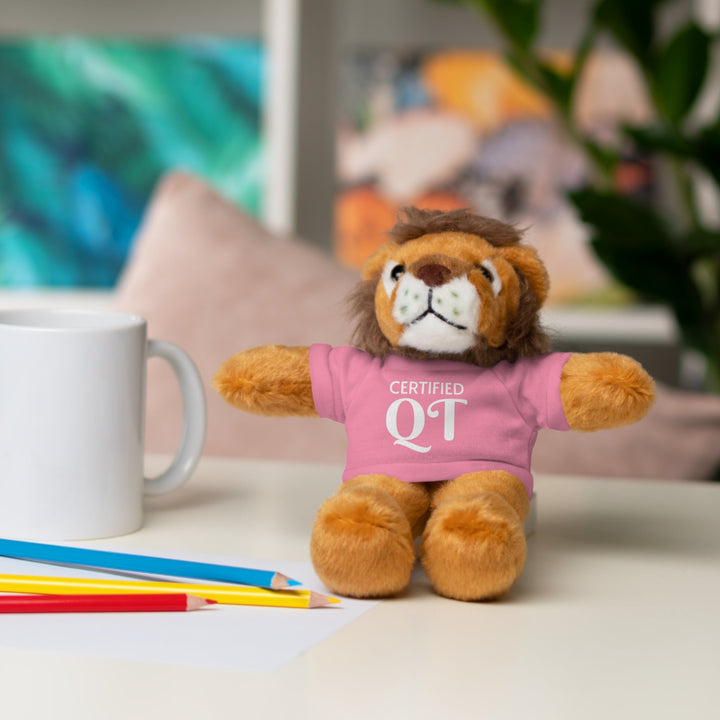 Certified QT Stuffed Animal - Cuddly Plush Bear with Adorable Tee - Accessories