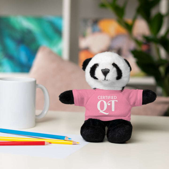 Certified QT Stuffed Animal - Cuddly Plush Bear with Adorable Tee - Accessories
