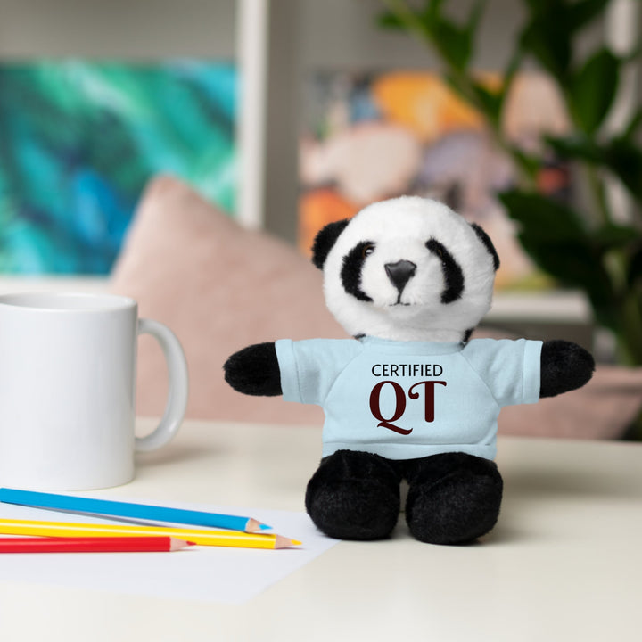 Certified QT Stuffed Animal - Cuddly Plush Bear with Adorable Tee - Accessories
