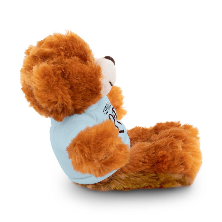 Certified QT Stuffed Animal - Cuddly Plush Bear with Adorable Tee - Accessories