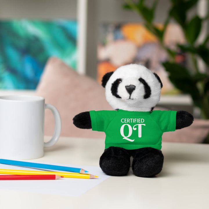 Certified QT Stuffed Animal - Cuddly Plush Bear with Adorable Tee - Accessories