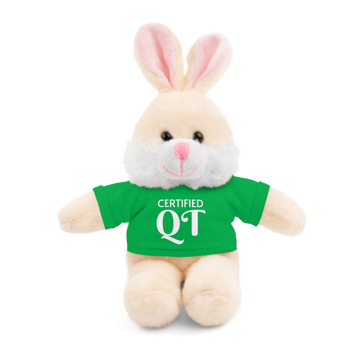 Certified QT Stuffed Animal - Cuddly Plush Lamb with Adorable Tee - Irish Green / Bunny / 8’’ - Accessories