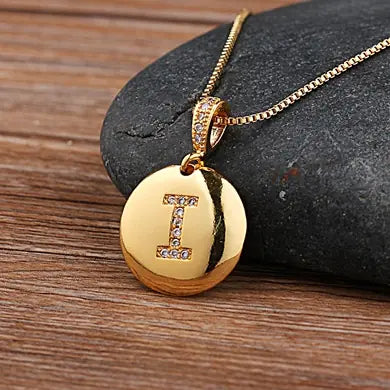 Chic Bronze Initial Magic Necklace for Girls