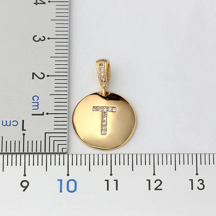 Chic Bronze Initial Magic Necklace for Girls