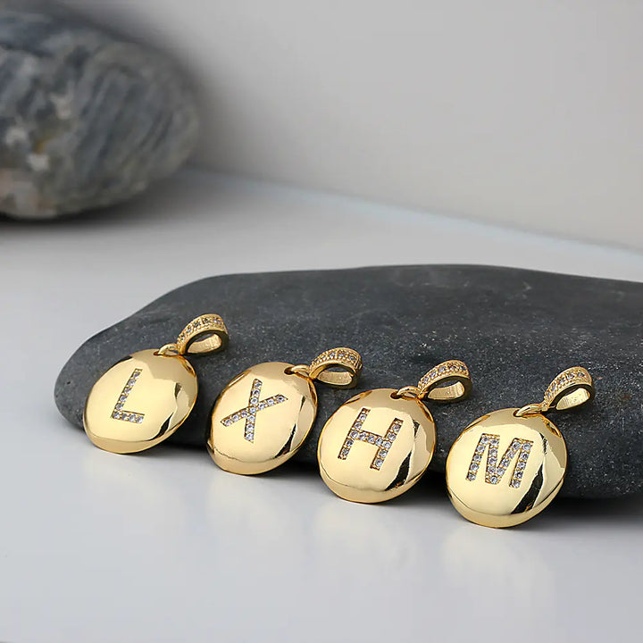 Chic Bronze Initial Magic Necklace for Girls