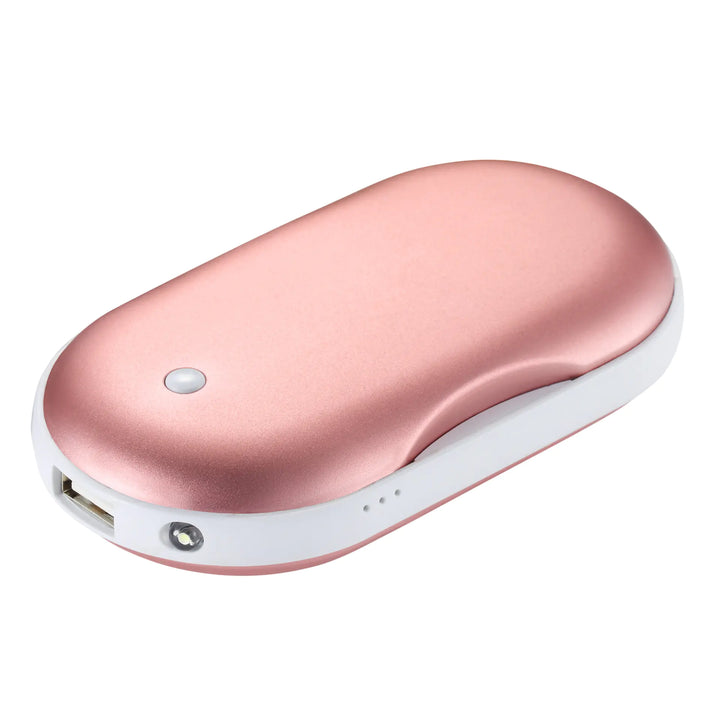 CozyClutch 2-in-1 Rechargeable Mini Hand Warmer & USB Power Bank - Rose gold / 107X 60X 25mm