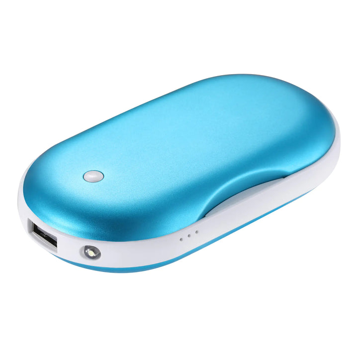 CozyClutch 2-in-1 Rechargeable Mini Hand Warmer & USB Power Bank - Sky blue / 107X 60X 25mm