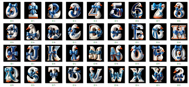 Ducks Style - Personalized Name Canvas Print
