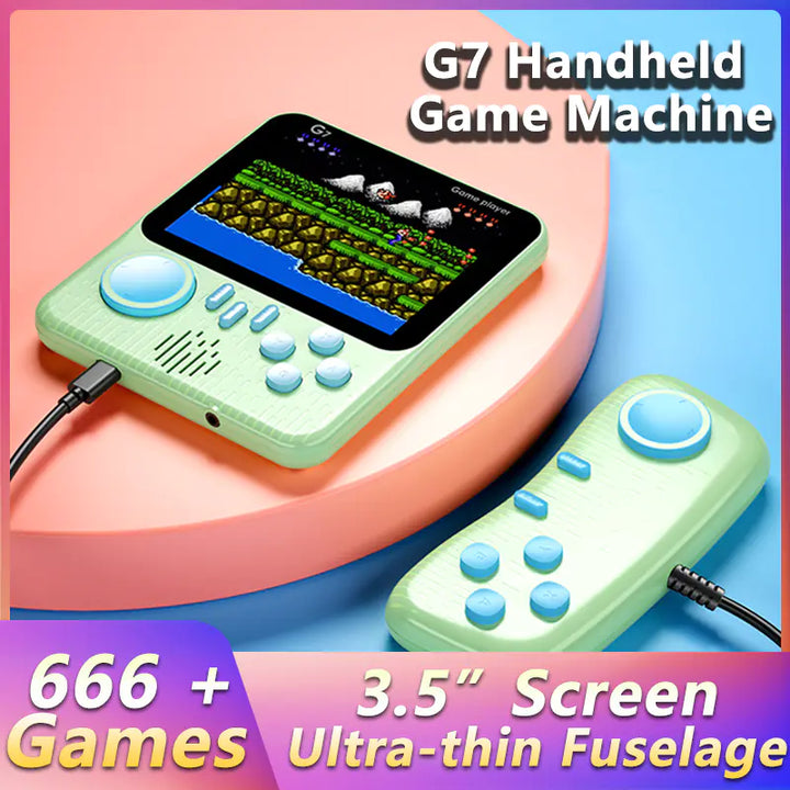 G7 Retro Pocket Handheld Game Console + 666 Classics Games & TV Connector