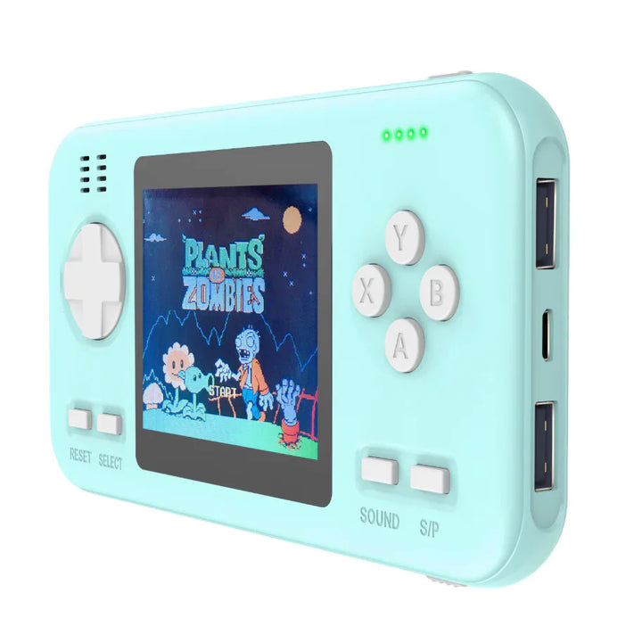 GameOn 2-in-1 Retro Handheld Game Console & 8000mAh Power Bank (Multiple Colors)