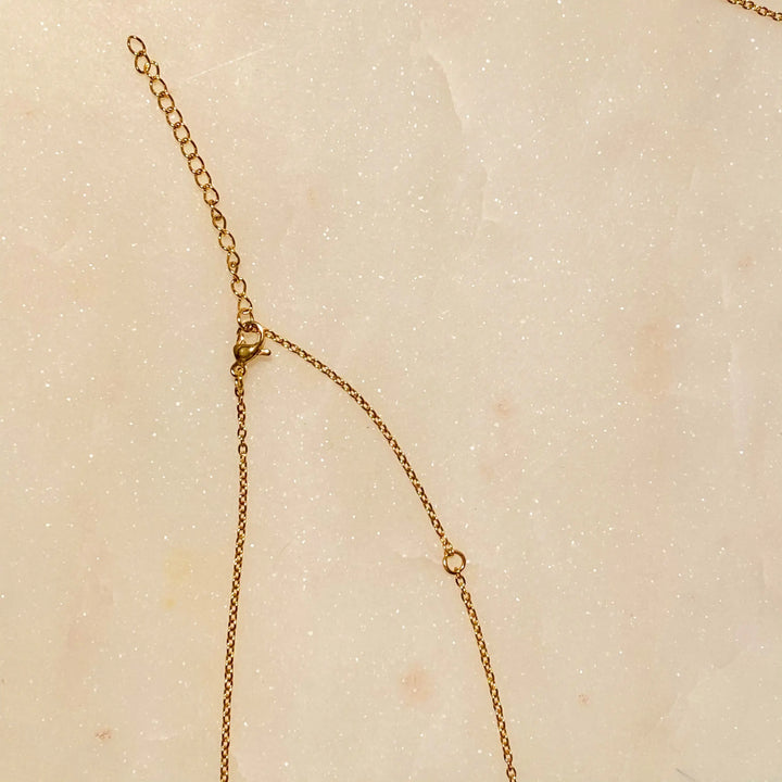 Golden Aztec Initial Pendant Necklace