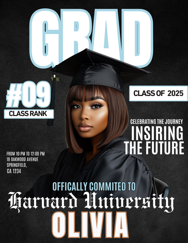 Grad Magazine Cover Page